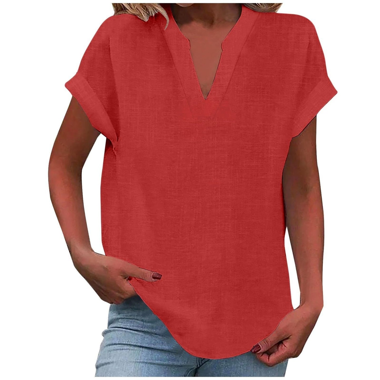 Elowen | Relaxed V-Neck Blouse