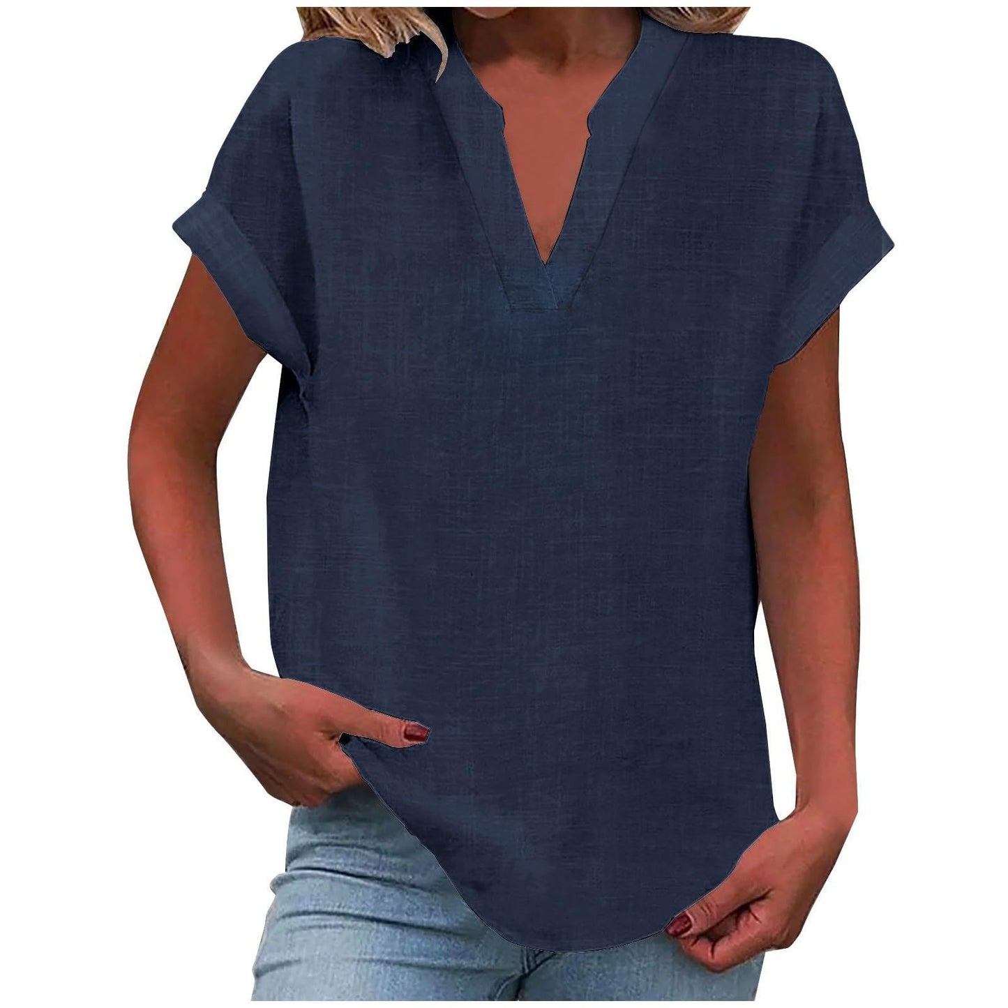 Elowen | Relaxed V-Neck Blouse