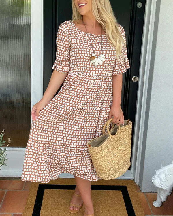 Simone2™ | Relaxed Midi Dress With Dots