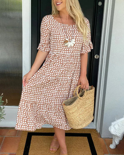 Simone2™ | Relaxed Midi Dress With Dots
