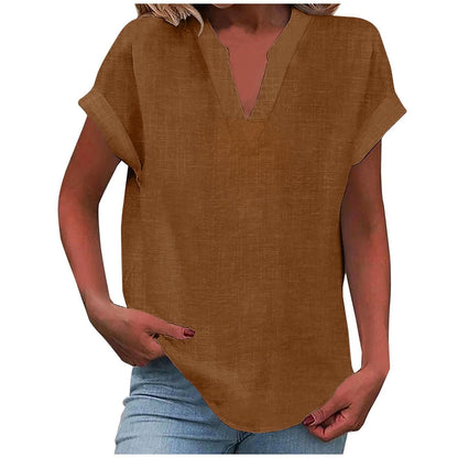 Elowen | Relaxed V-Neck Blouse