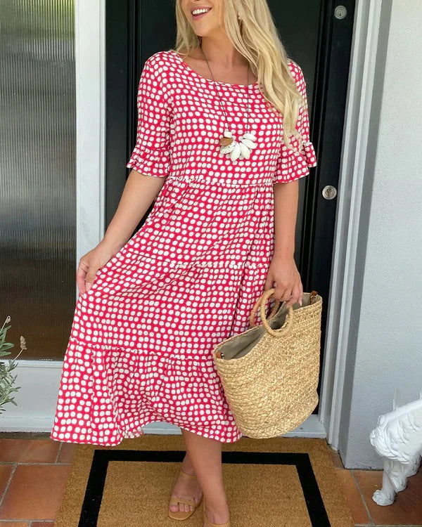 Simone2™ | Relaxed Midi Dress With Dots