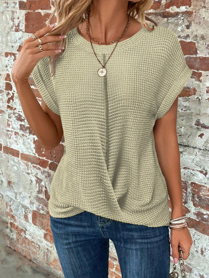 Chloe | Waffle Knit Everyday Tee