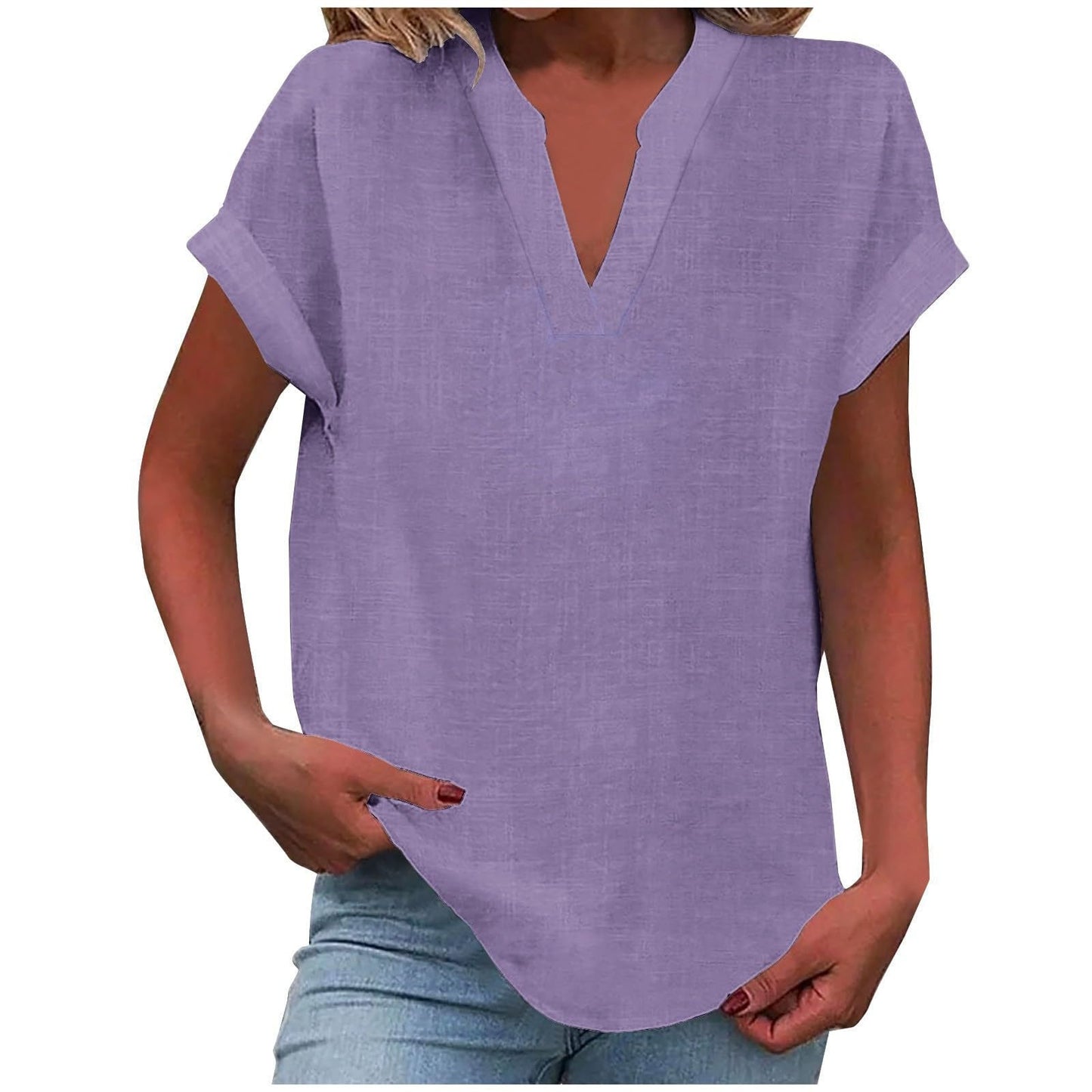 Elowen | Relaxed V-Neck Blouse