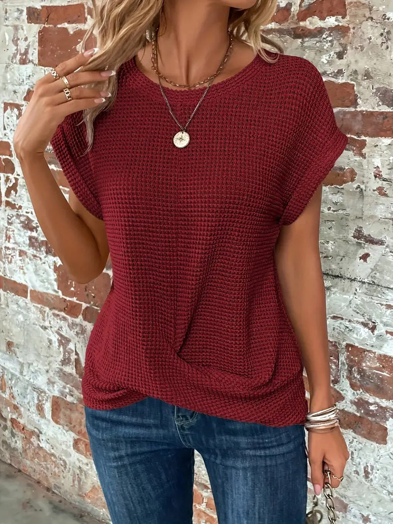 Chloe | Waffle Knit Everyday Tee