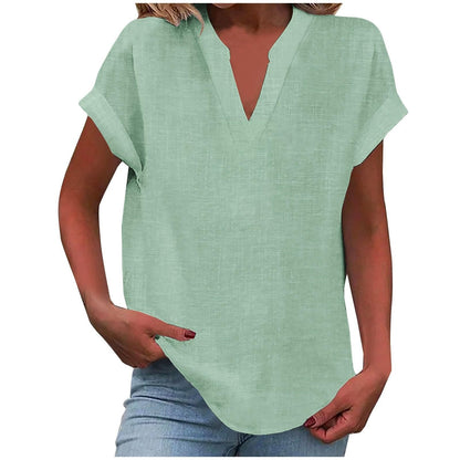 Elowen | Relaxed V-Neck Blouse