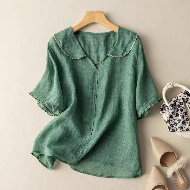 Wilhelmine | Vintage Blouse with Button Detail