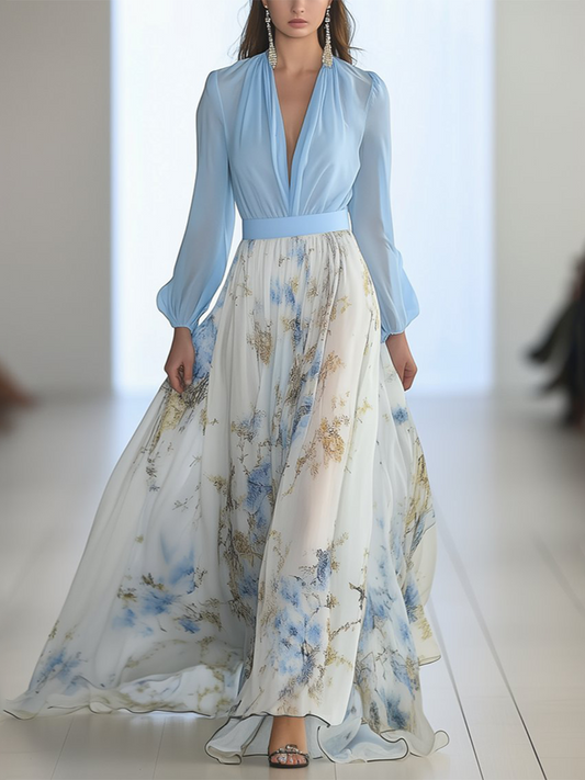 Adele™ | Maxi Dress with Dazzling Floral Print