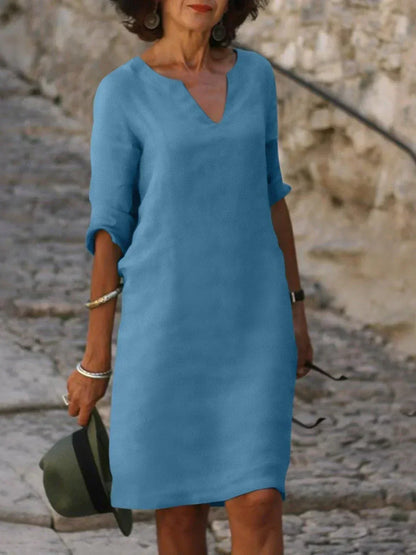Fabienne | Elegant Dress with V-Neck