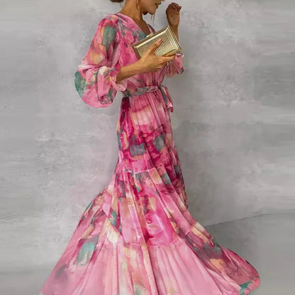 Camille | Elegant Floral Handmade Dress
