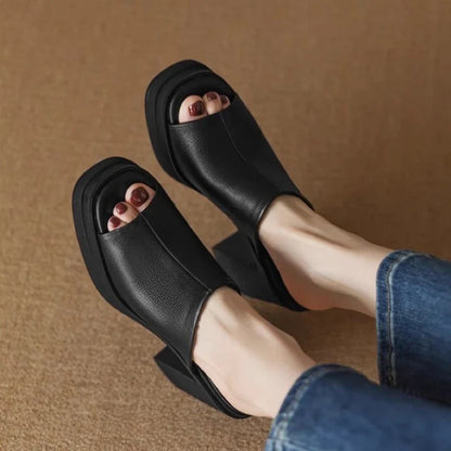 Thessaly | Women's Platform Flat Sandals