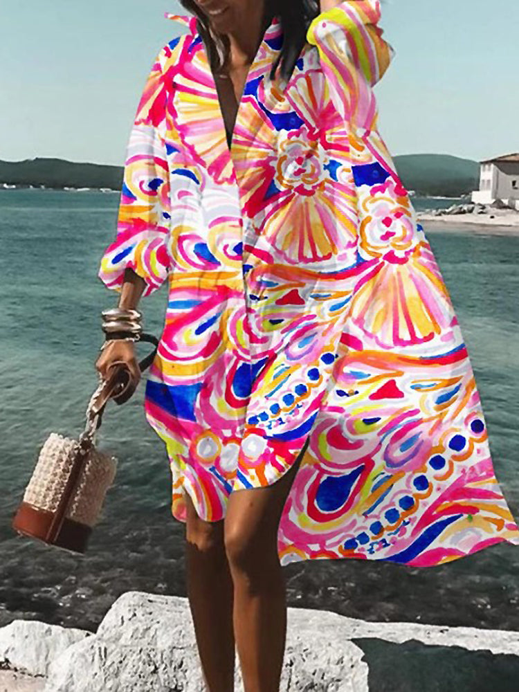 Thea | Summer Midi Shirt Dress