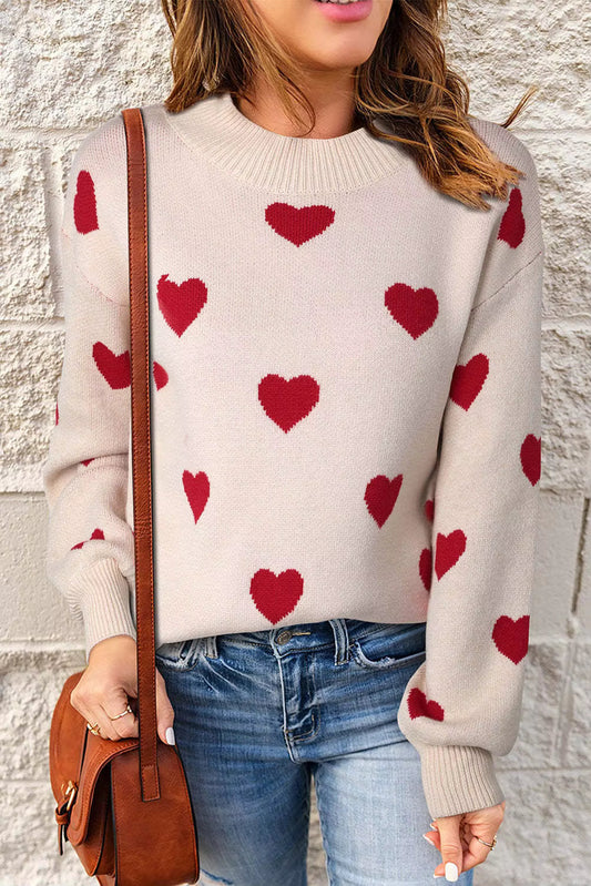 Aria™ | Elegant Hearts Sweater