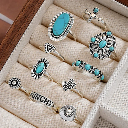 Carlotta | 10-Piece Western Ring Set