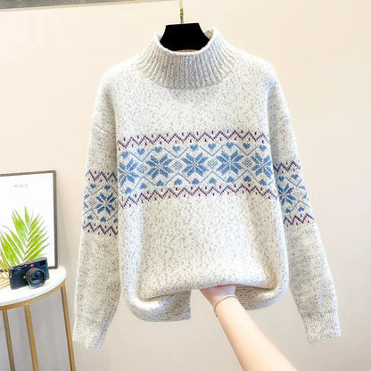 Rosie | Snowflake Knit Sweater