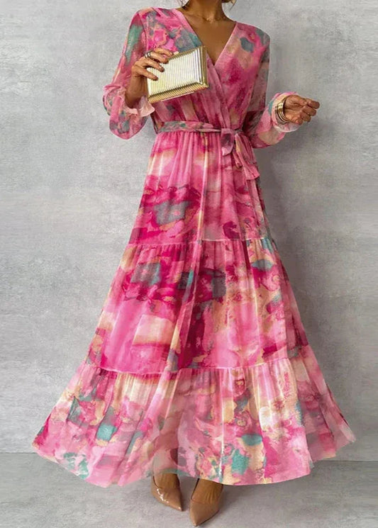 Camille™ | Elegant Floral Handmade Dress