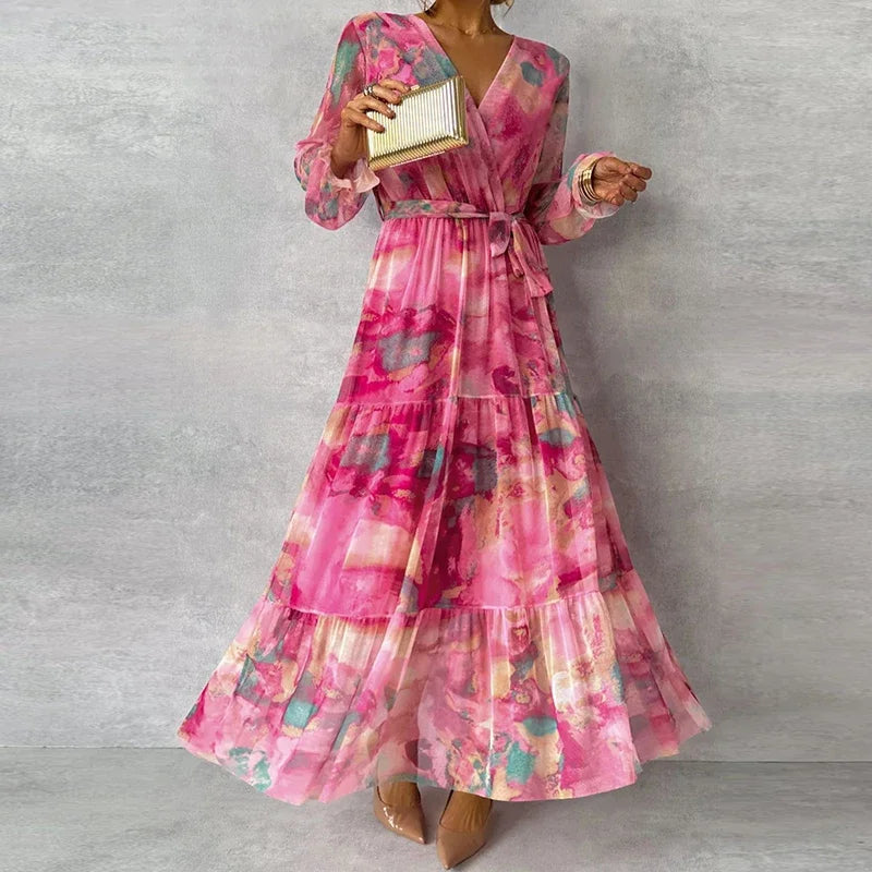 Camille | Elegant Floral Handmade Dress