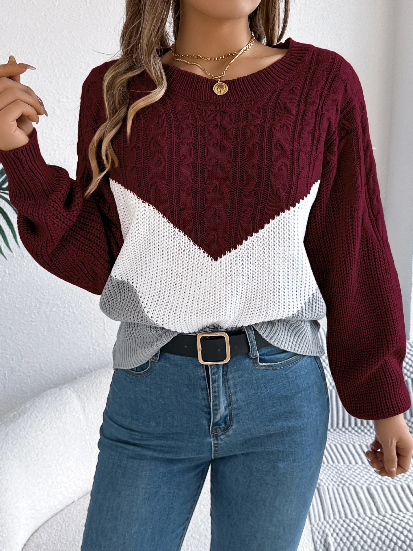 Ismene | Chevron Stitch Pullover