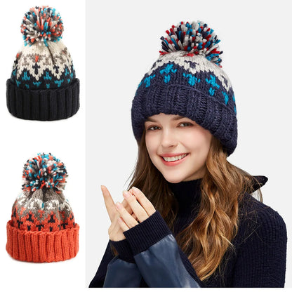 Kaitlyn2™ | Cosy Snowflake Pom Beanie