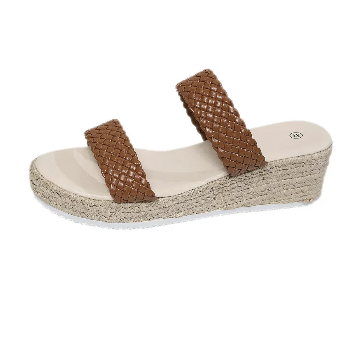 Hedy | Women's Woven Platform Flat Sandals