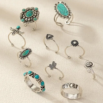 Carlotta | 10-Piece Western Ring Set