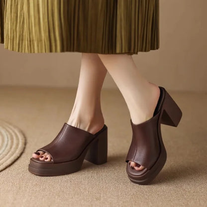 Thessaly | Women's Platform Flat Sandals