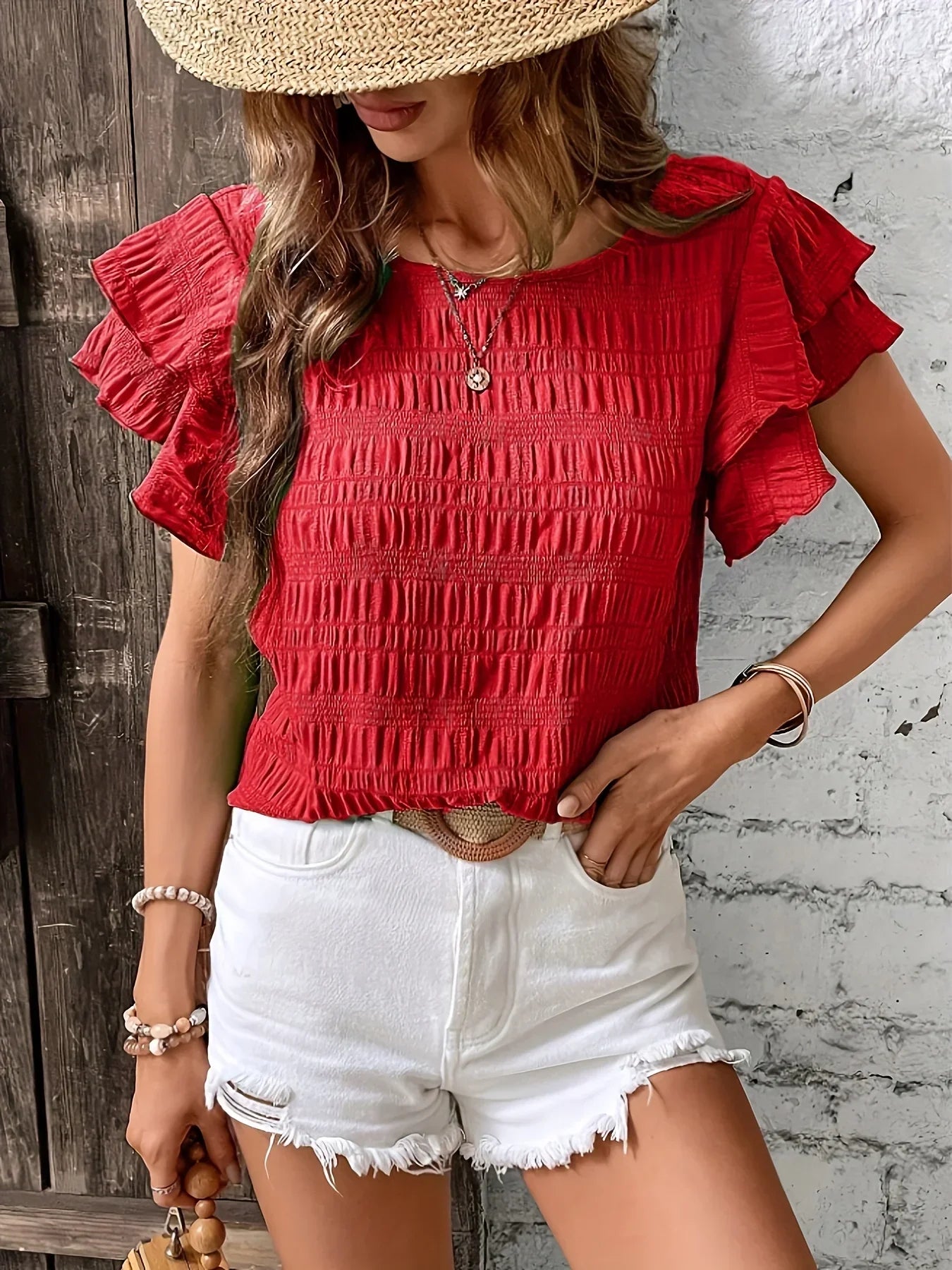 Tarni | Light & Breezy Blouse with Fun Ruffles