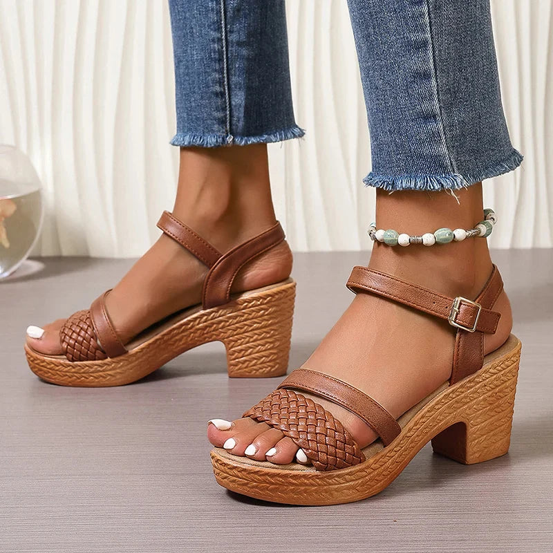 Kayleigh | Woven Platform Sandals