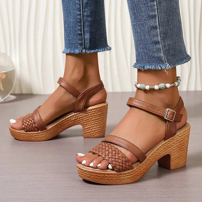Kayleigh | Woven Platform Sandals