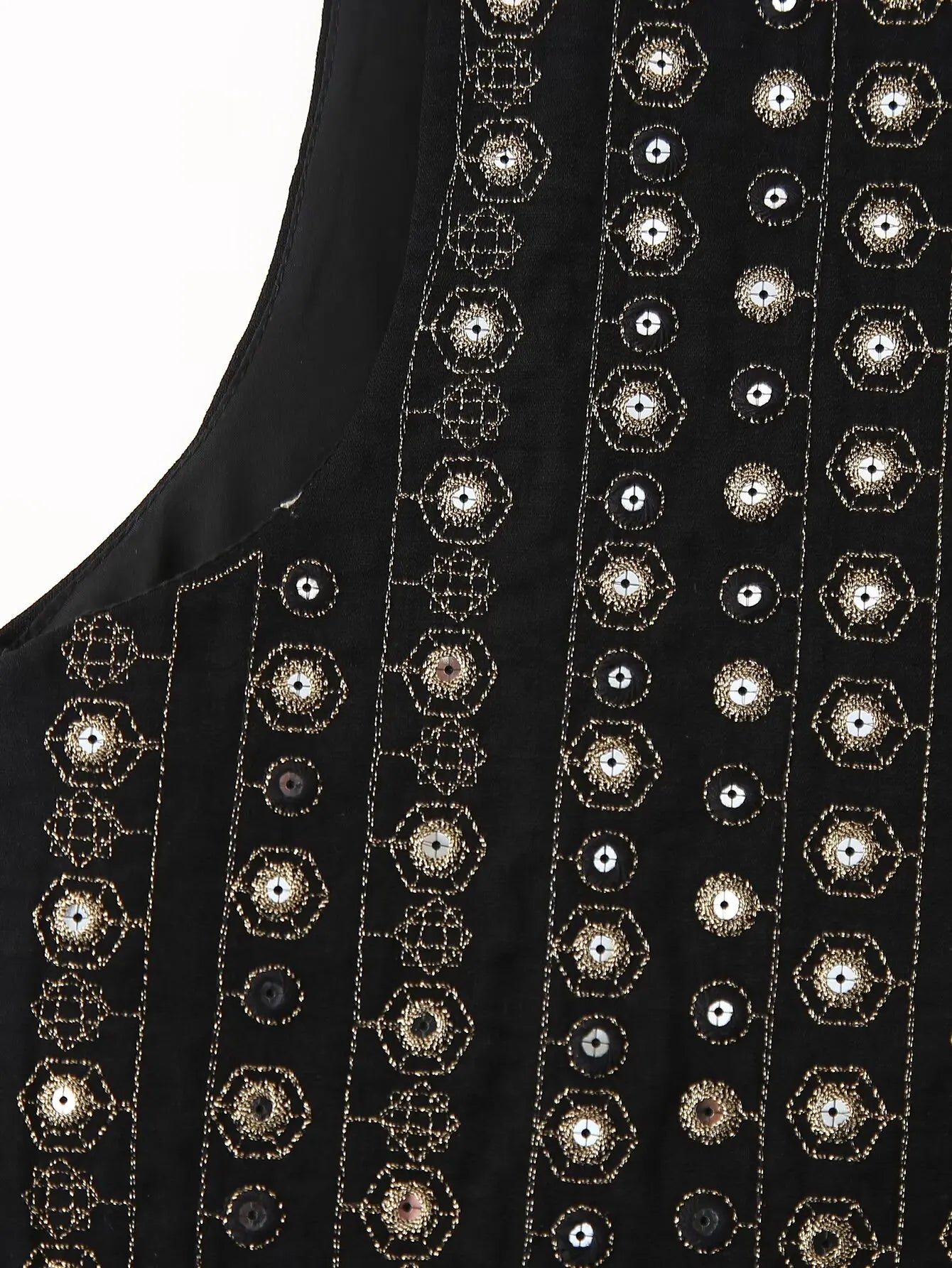 Mireille™ | Sequin Pattern Boho Vest