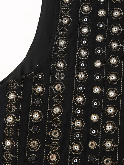 Mireille™ | Sequin Pattern Boho Vest