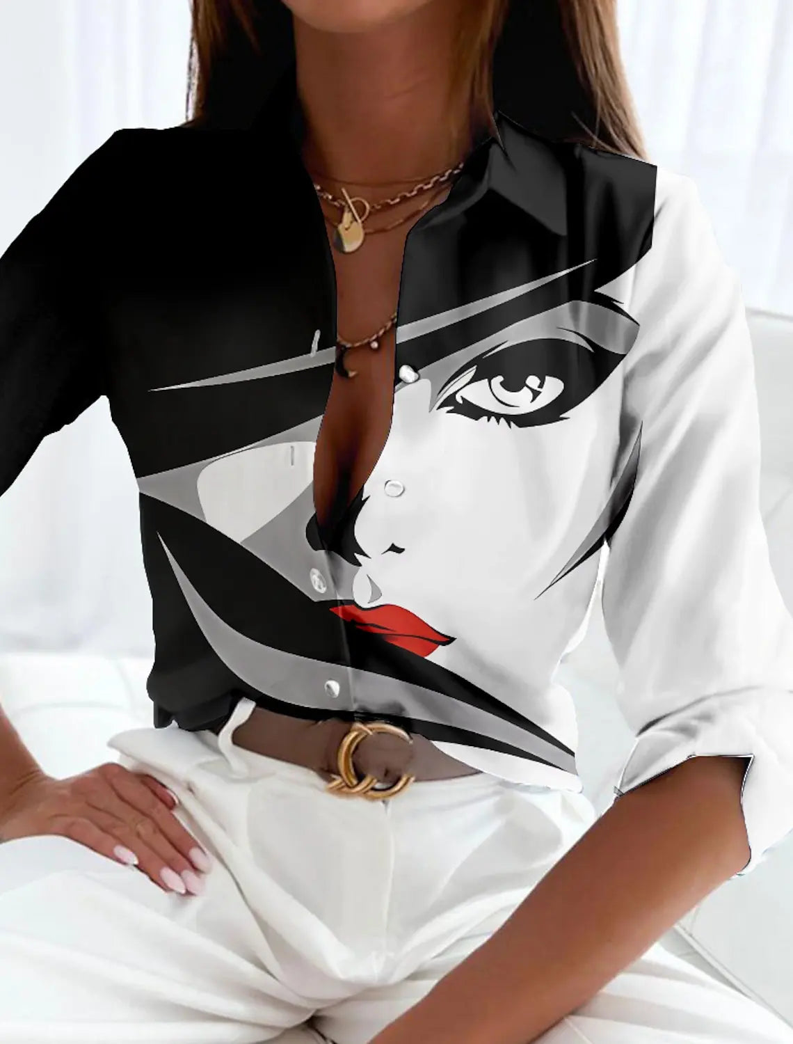 Lysandra | Contemporary Printed Blouse