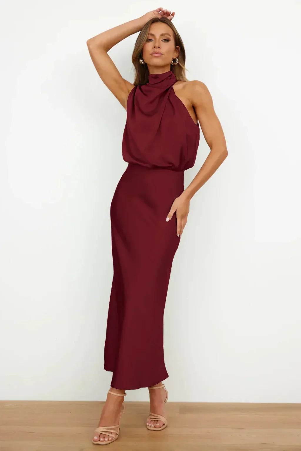 Eimear | Elegant Halter Evening Dress