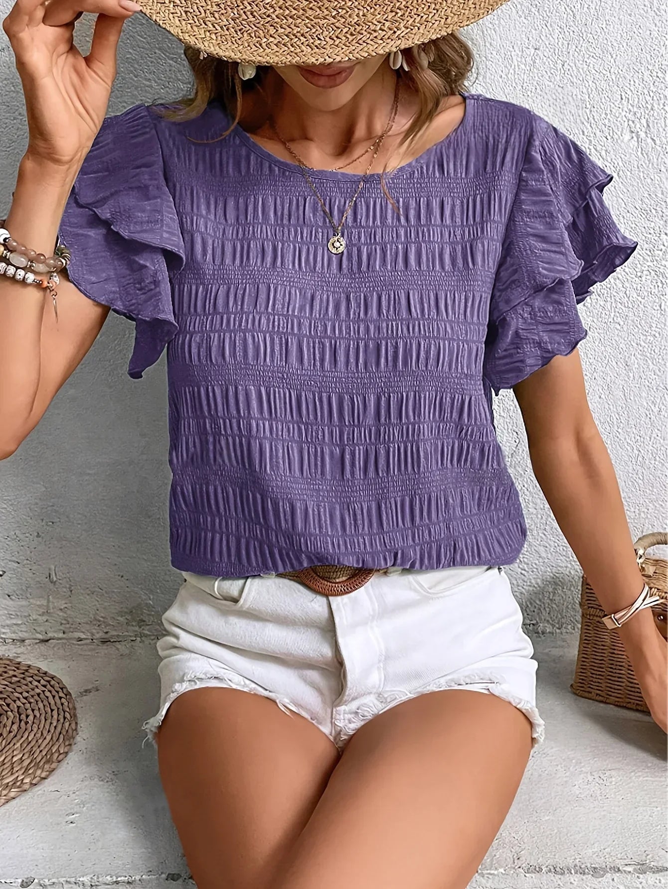 Tarni | Light & Breezy Blouse with Fun Ruffles