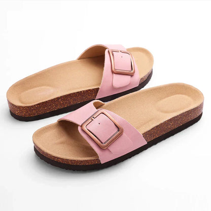 Sandra | Women's Flat Adjustable Buckle Sandals