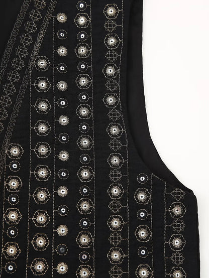 Mireille™ | Sequin Pattern Boho Vest