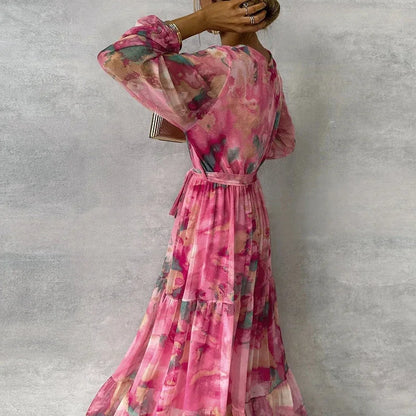 Camille | Elegant Floral Handmade Dress