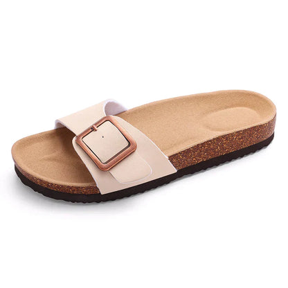 Sandra | Women's Flat Adjustable Buckle Sandals