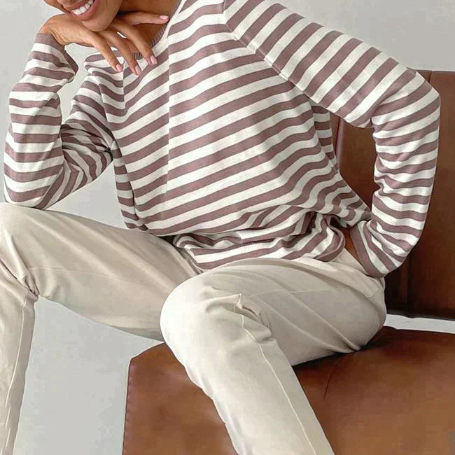 Sue | Elegant Striped Summer T-Shirt