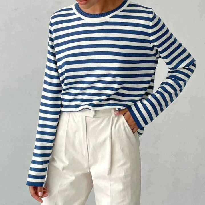 Sue | Elegant Striped Summer T-Shirt