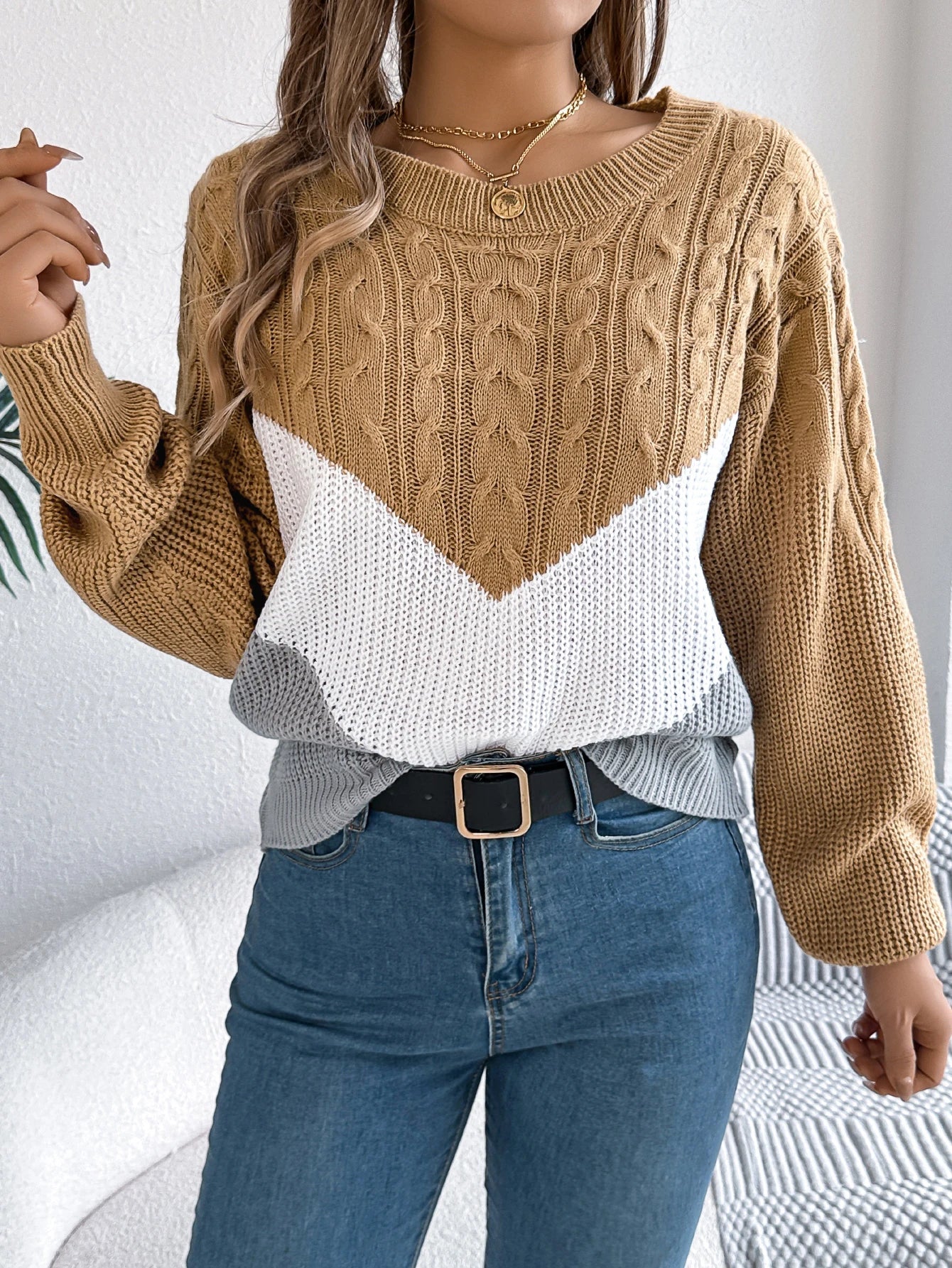 Ismene | Chevron Stitch Pullover