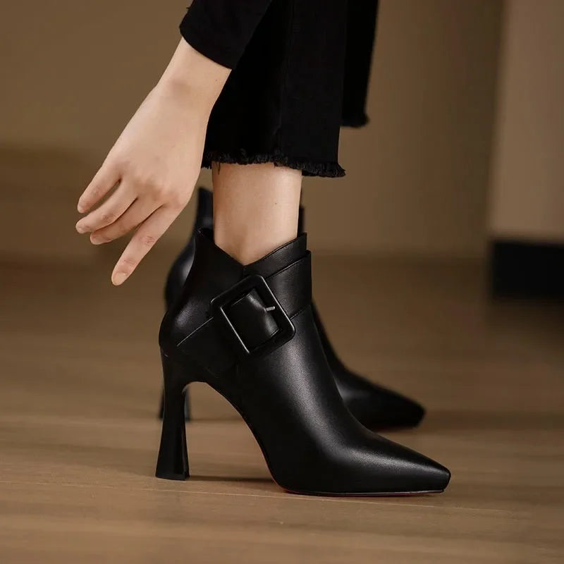 Alli | Buckle Heel Boots