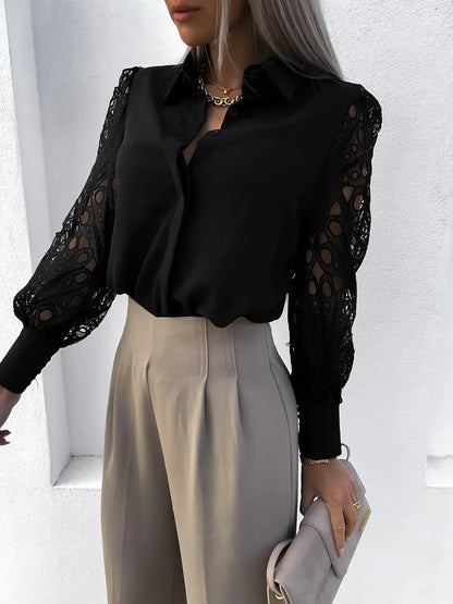 Greta | Sophisticated Blouse with Exquisite Sleeves