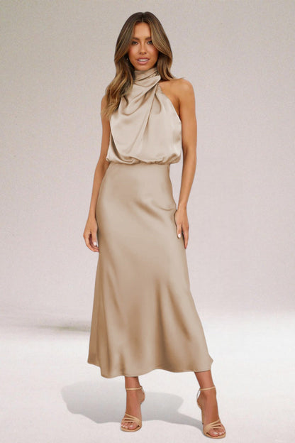 Quinn | Elegant Halter Neck Dress