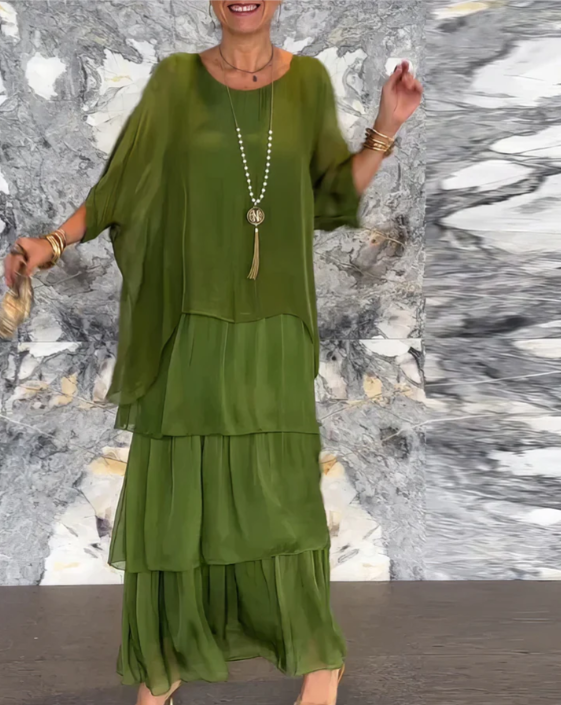 Heledd | Elegant Long Flowing Dress