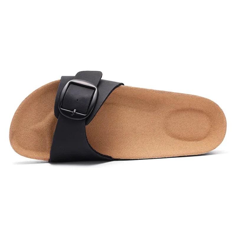 Sandra | Women's Flat Adjustable Buckle Sandals