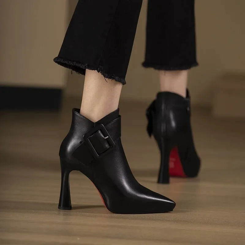 Alli | Buckle Heel Boots