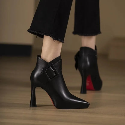 Alli | Buckle Heel Boots