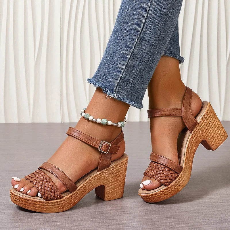 Kayleigh | Woven Platform Sandals