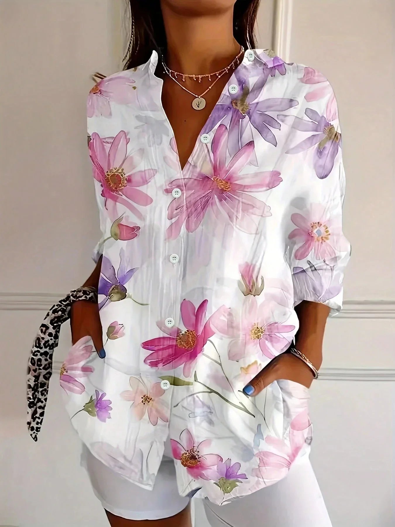 Keely | Colourful Blouse with Playful Print